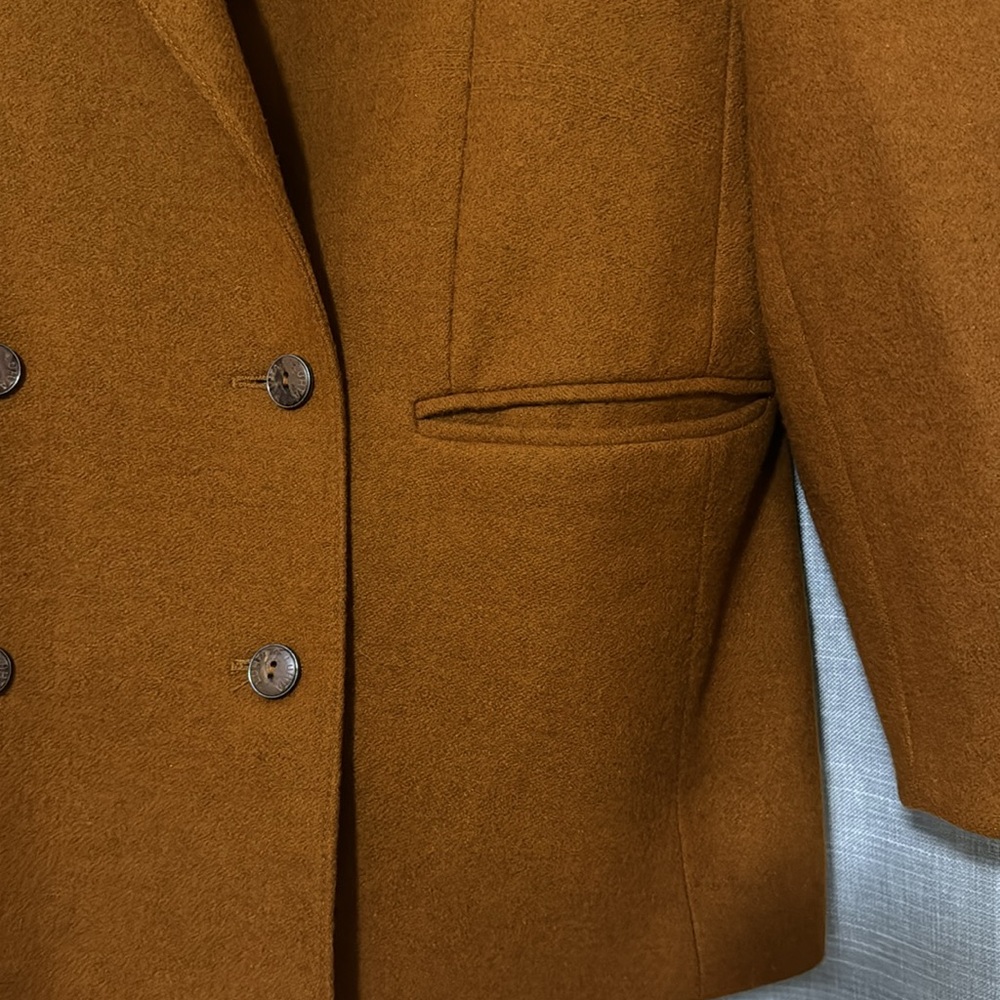 Men’s Vintage Jacket-Euro Sz 42-Wool Blend-Made in Yugoslavia-Rust Color - Picture 3 of 16